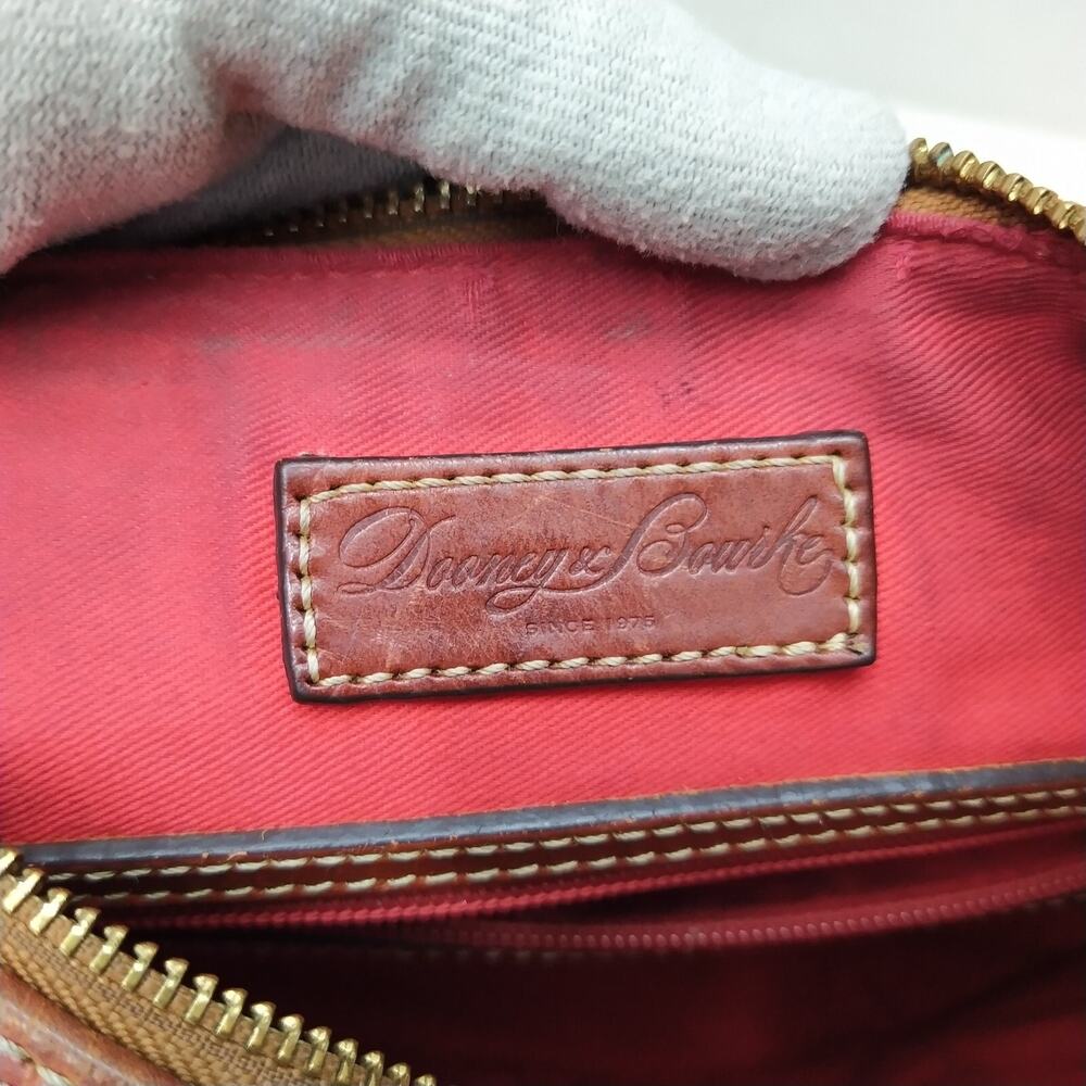 Dooney & Bourke Yellowish Green Leather Lizard Embossed Zipper Hobo Shoulder Bag - Picture 11 of 16